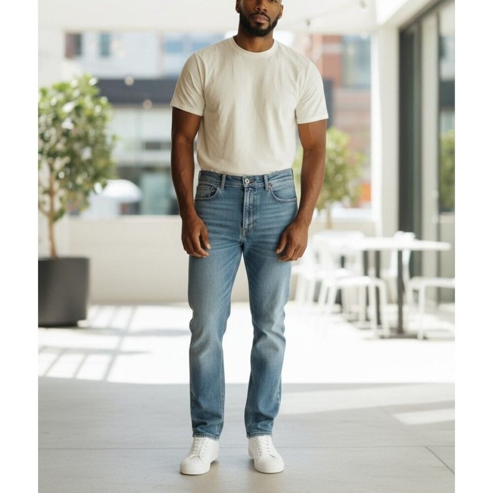 Zoo York Mens Distressed Blue Denim Jeans Size 40